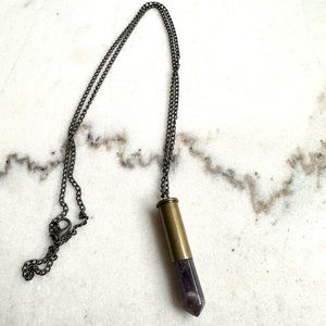 Amethyst Bullet Necklace